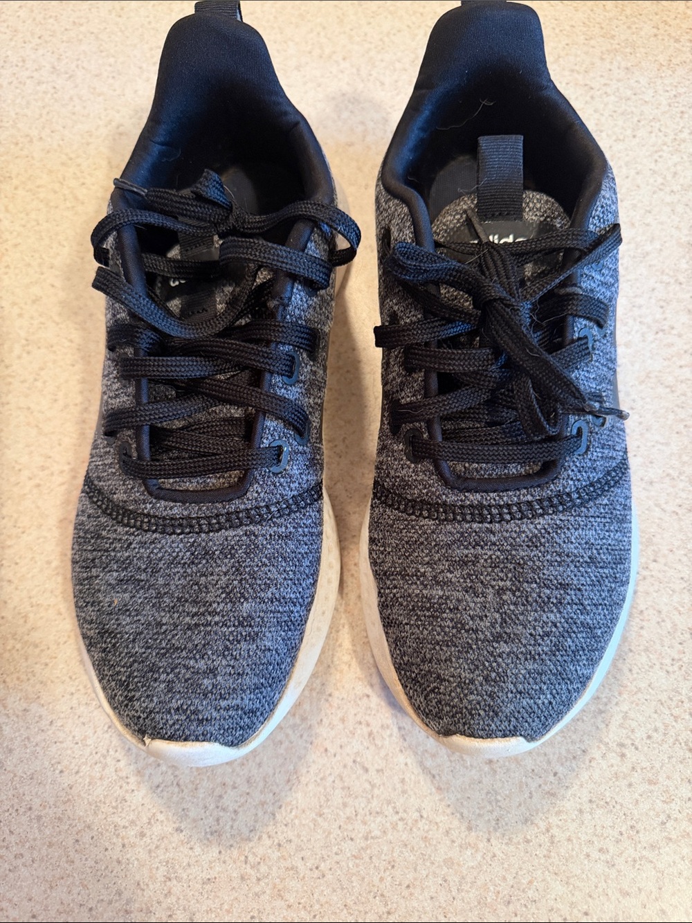 Women’s adidas Knit Athletic Sneakers - Black/Gray